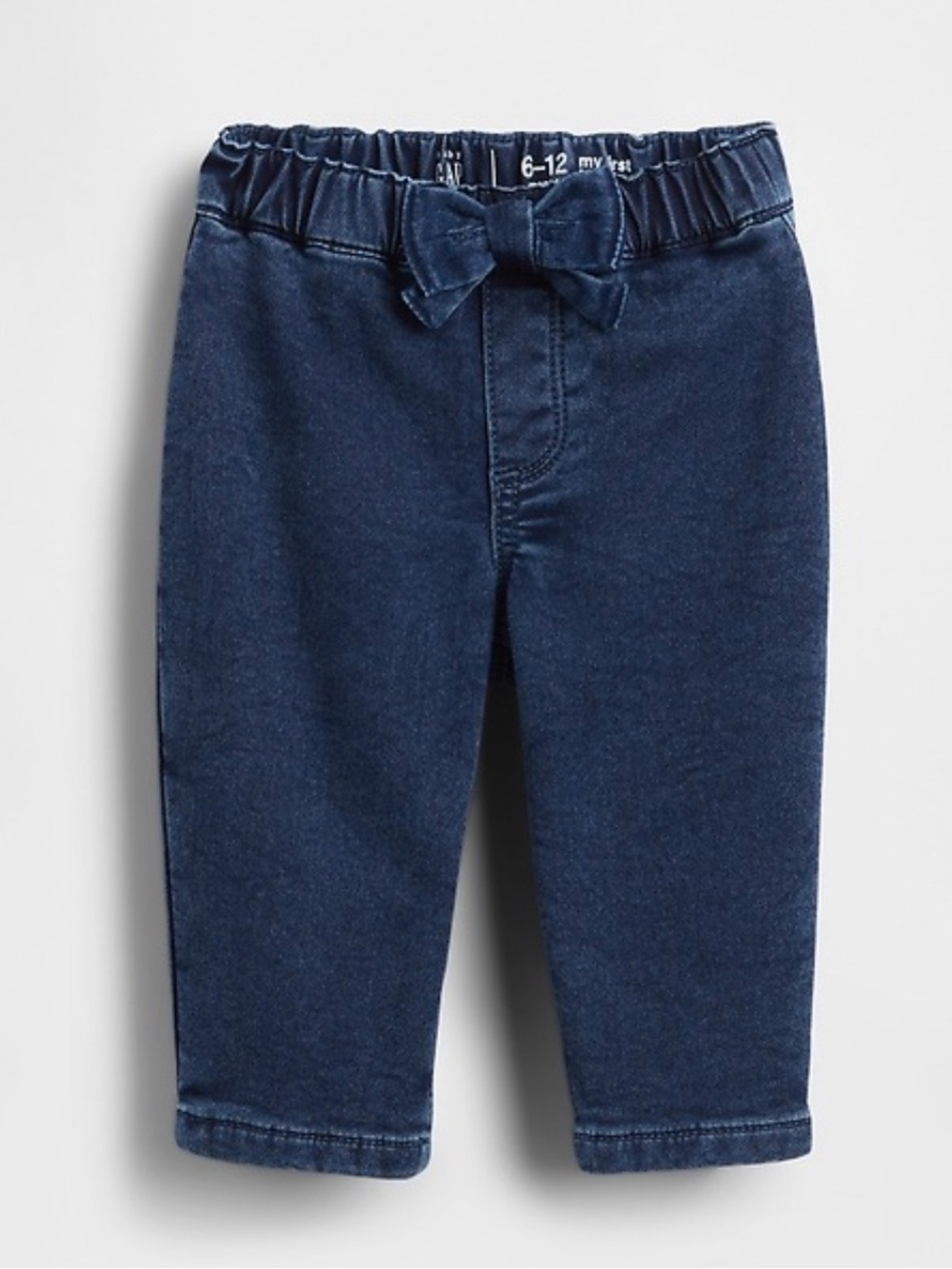 NWT GAP baby GAP Pull-On Bow Barrel Jeans -My First Bubble Jeans -Size 3-6 Month